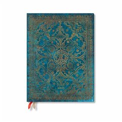 Paperblanks 2025 Daily Planner Azure Equinoxe 12-Month Ultra Elastic Band 416 Pg 80 GSM