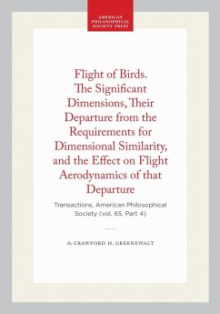 Cover Flight of Birds. the Significant Dimensions, Their Departure from the Requirements for Dimensional Similarity, and the Effect on Flight Aerodynamics of That Departure