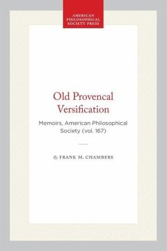 Cover Old Provencal Versification