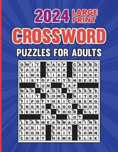 2024 Large Print Crossword Puzzles For Adults With Solution - Publishing, Hunter