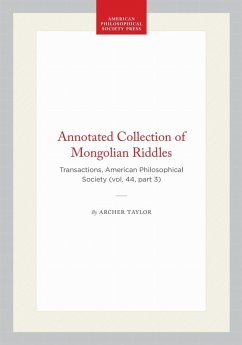 Cover Annotated Collection of Mongolian Riddles