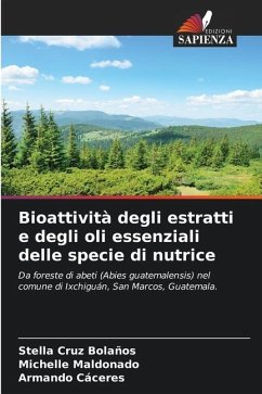 Bioattività degli estratti e degli oli essenziali delle specie di nutrice - Cruz Bolaños, Stella;Maldonado, Michelle;Cáceres, Armando