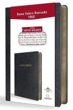 Biblia Reina Valera Revisada 1960 Letra Súper Gigante, Símil Piel Negro / Spanish Bible Rvr 1960 Super Giant Print, Black Leathersoft - Reina Valera Revisada 1960