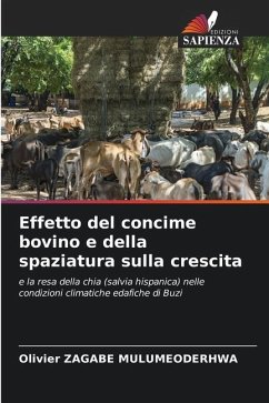 Effetto del concime bovino e della spaziatura sulla crescita - ZAGABE MULUMEODERHWA, Olivier