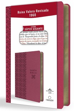 Biblia Reina Valera Revisada 1960 Letra Súper Gigante, Símil Piel Fucsia Rosada / Spanish Bible Rvr 1960 Super Giant Print, Fuchsia Pink Leathersoft - Reina Valera Revisada 1960