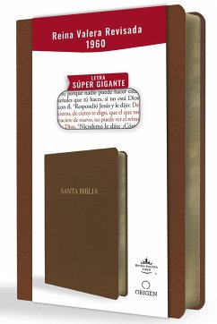 Biblia Reina Valera Revisada 1960 Letra Súper Gigante, Símil Piel Marrón / Spanish Bible Rvr 1960 Super Giant Print, Brown Leathersoft - Reina Valera Revisada 1960