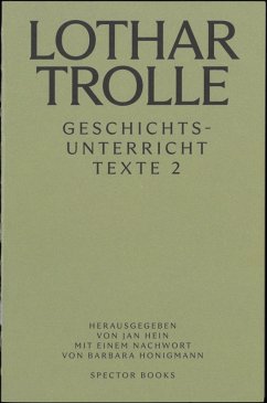 Cover Lothar Trolle: Geschichtsunterricht