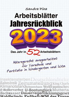 KitaFix-Kreativ: Arbeitsblätter Jahresrückblick 2023 (Das Jahr in 52 Arbeitsblättern) - Plha, Sandra