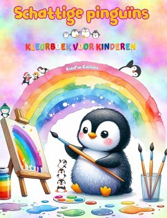 Schattige pinguïns - Kleurboek voor kinderen - Creatieve en grappige scènes van lachende pinguïns - Editions, Kidsfun