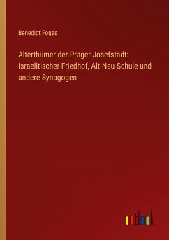 Alterthümer der Prager Josefstadt: Israelitischer Friedhof, Alt-Neu-Schule und andere Synagogen