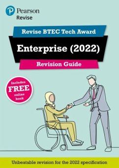 Cover Pearson REVISE BTEC 2022 Tech Award Enterprise Revision Guide inc online edition - for 2026, 2027 exams