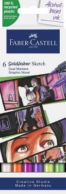 Cover Faber-Castell Goldfaber Sketch Marker Graphic Novel 6er Set