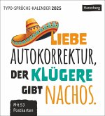 Typo-Sprüche-Kalender Postkartenkalender 2025 - Wochenkalender mit 53 Postkarten