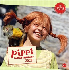 Pippi Langstrumpf Broschurkalender 2025 - Lindgren, Astrid