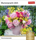 Blumenpracht Postkartenkalender 2025 - Wochenkalender mit 53 Postkarten
