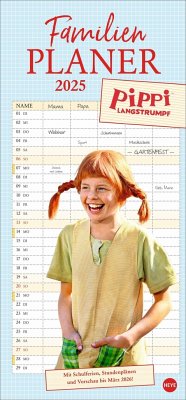 Pippi Langstrumpf Familienplaner 2025 - Lindgren, Astrid