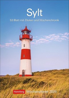 Sylt Wochenplaner 2025 - 53 Blatt mit Zitaten und Wochenchronik - Issel, Ulrike