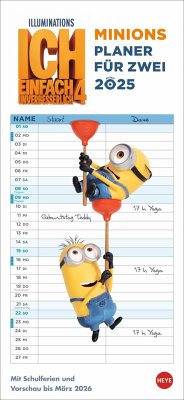 Minions Planer für zwei 2025 - Kalender bei bücher.de bestellen