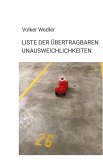 Liste der übertragbaren Unausweichlichkeiten (eBook, ePUB)