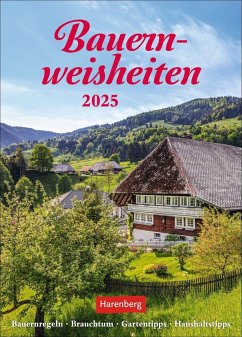 Bauernweisheiten Wochenkalender 2025 - Bauernregeln, Brauchtum, Gartentipps, Haushaltstipps - Dilling, Jochen