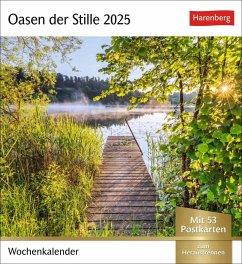 Cover Oasen der Stille Postkartenkalender 2025 - Wochenkalender mit 53 Postkarten