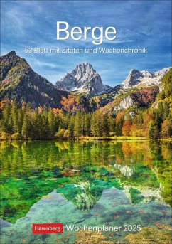 Berge Wochenplaner 2025 - 53 Blatt mit Zitaten und Wochenchronik - Issel, Ulrike
