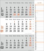 3-Monatsplaner, orange 2025