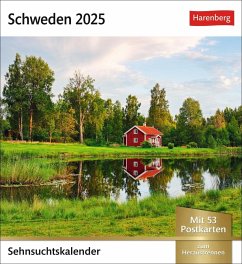 Schweden Sehnsuchtskalender 2025 - Wochenkalender mit 53 Postkarten - Skogedal, Torbjörn