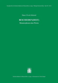 'BESCHEIDEN(HEIT)' (eBook, PDF) - Schmid, Hans Ulrich
