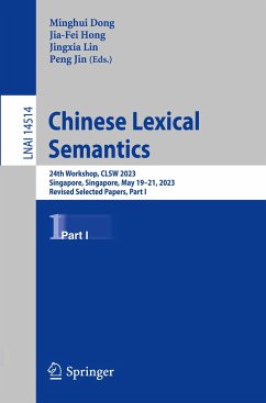 Chinese Lexical Semantics