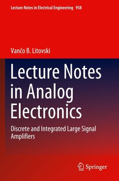 Lecture Notes in Analog Electronics - Litovski, Vanco B.