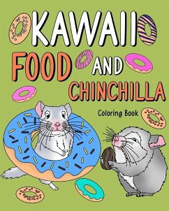 Kawaii Food and Chinchilla Coloring Book - Paperland