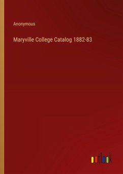 Cover Maryville College Catalog 1882-83