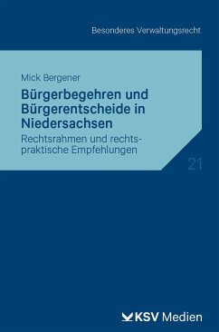 Bürgerbegehren und Bürgerentscheide in Niedersachsen - Bergener, Mick