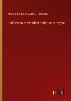 Bible Poem or Versified Scripture in Rhyme