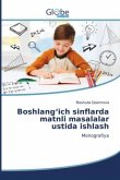 Boshlang¿ich sinflarda matnli masalalar ustida ishlash