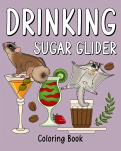 Drinking Sugar Glider Coloring Book - Paperland