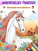 Aandoenlijke paarden - Kleurboek voor kinderen - Creatieve en grappige scènes van lachende paarden