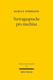 Vertragssprache pro machina (eBook, PDF)