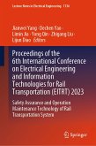 Proceedings of the 6th International Conference on Electrical Engineering and Information Technologies for Rail Transportation (EITRT) 2023 (eBook, PDF)