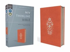 Niv, Thinline Bible, Leathersoft, Coral, Zippered, Red Letter, Comfort Print - Zondervan