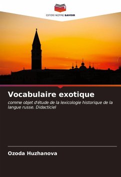 Cover Vocabulaire exotique