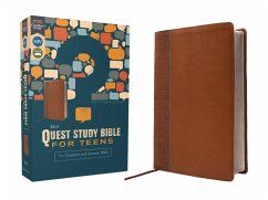 Niv, Quest Study Bible for Teens, Leathersoft, Brown, Comfort Print - Zondervan