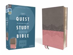 Niv, Quest Study Bible, Leathersoft, Gray/Pink, Comfort Print - Zondervan