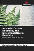 Analysis: Carbon Neutrality and Implementation in Dentistry