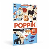 POPPIK 1841051 - Sticker Lernposter Tiere der Welt