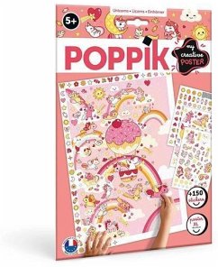 Cover POPPIK 1841200 - Sticker Kreativ Poster Einhörner