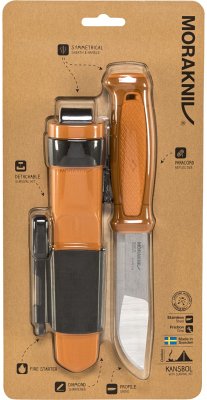 Morakniv Kansbol inkl. Survival-Kit orange