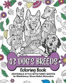 43 Dog's Breeds Coloring Book