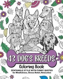43 Dog's Breeds Coloring Book - Paperland